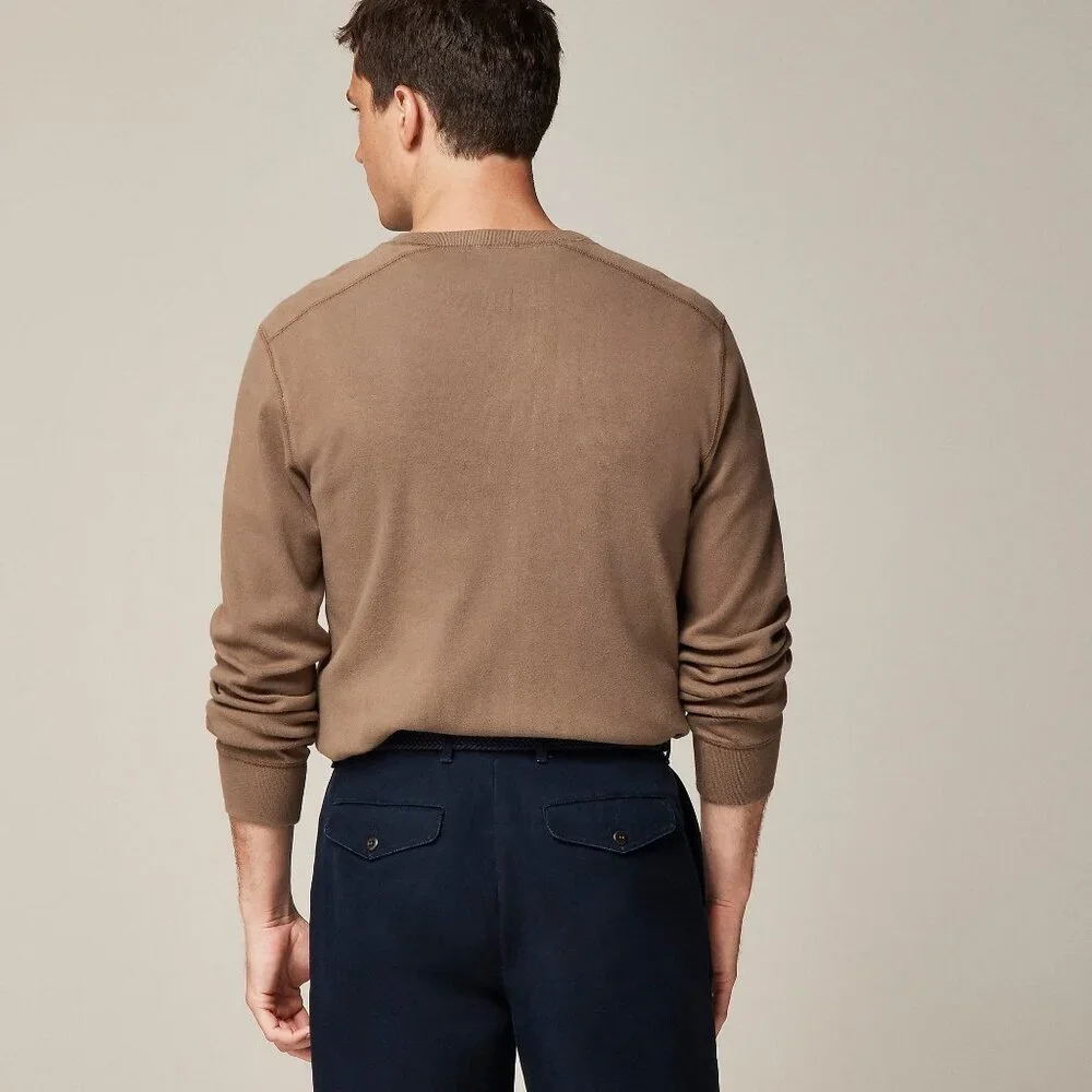 J. Crew Navy Long Sleeve Henley Shirt